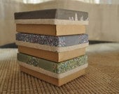 Fabric Covered Jewelry Boxes- Winter Pointallism Collection 5