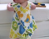 Baby and Toddler Pinafore Dress Sewing Pattern, PDF Tutorial (sizes 6m, 12m, 18m, 2-3T) EMMA Dress