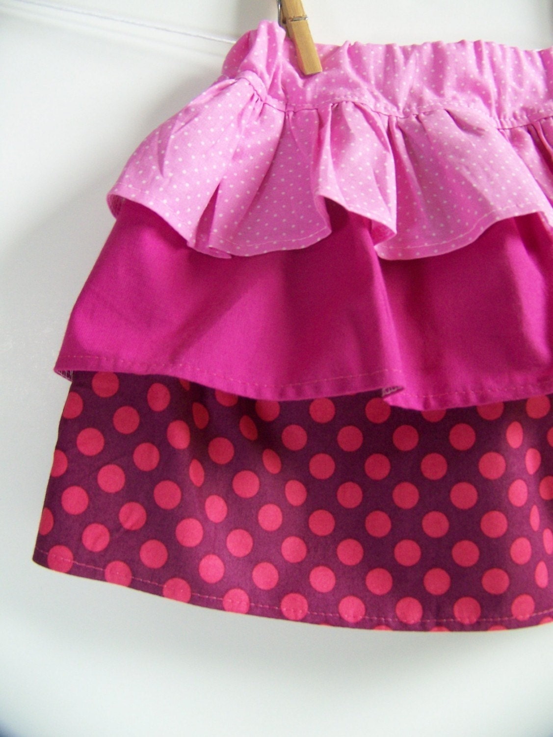 Girls Layered Skirt Sewing Pattern (Sizes 0-6m, 6-12m, 12-8m, 2-3T, 4-5, 6-7) TEA PARTY Skirt