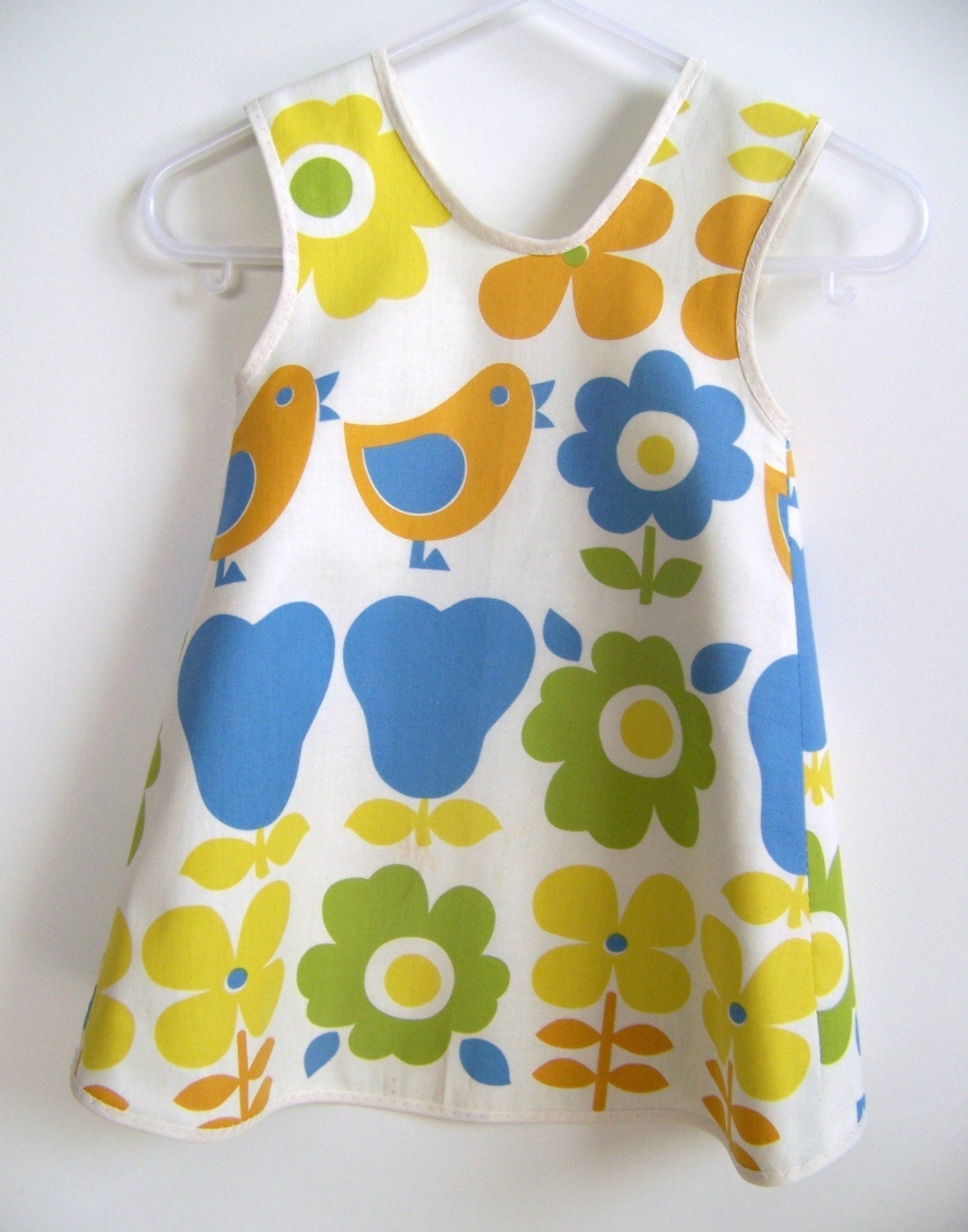 Baby and Toddler Pinafore Dress Sewing Pattern, PDF Tutorial (sizes 6m, 12m, 18m, 2-3T) EMMA Dress