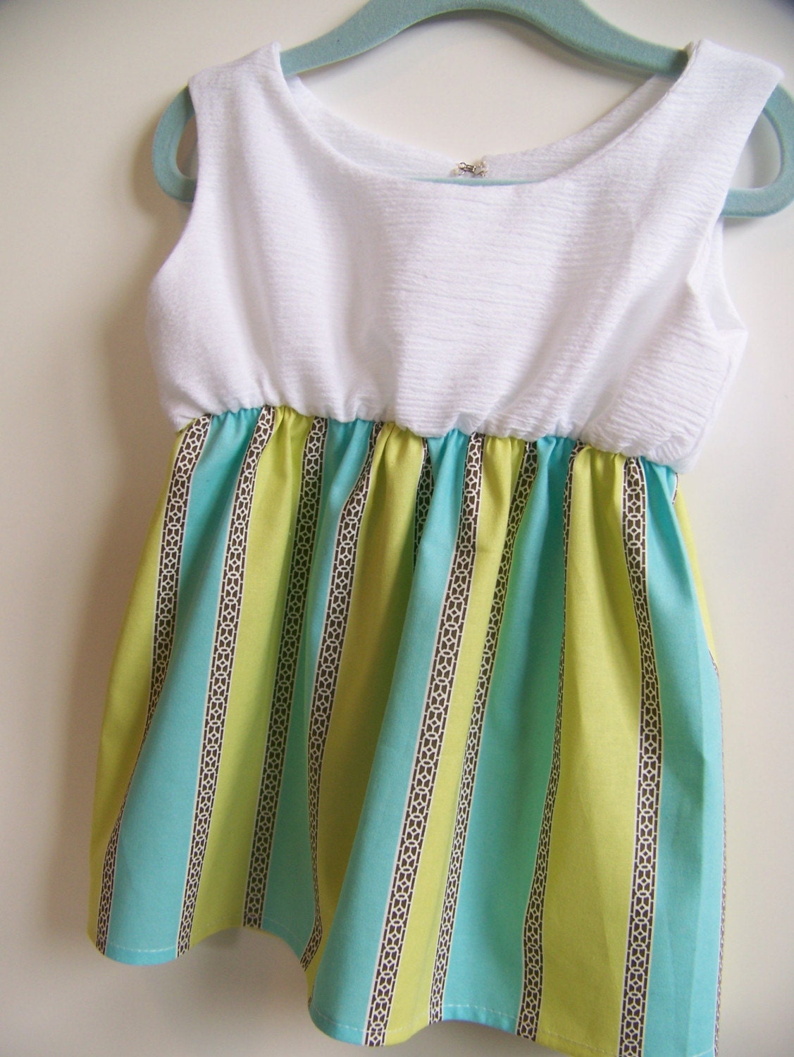 A-line Ruffle Dress, PDF Sewing Pattern and Tutorial (sizes 6-12m, 12-18m, 24m/2t, 3t, girls 4, 5, 6, 6x/7)