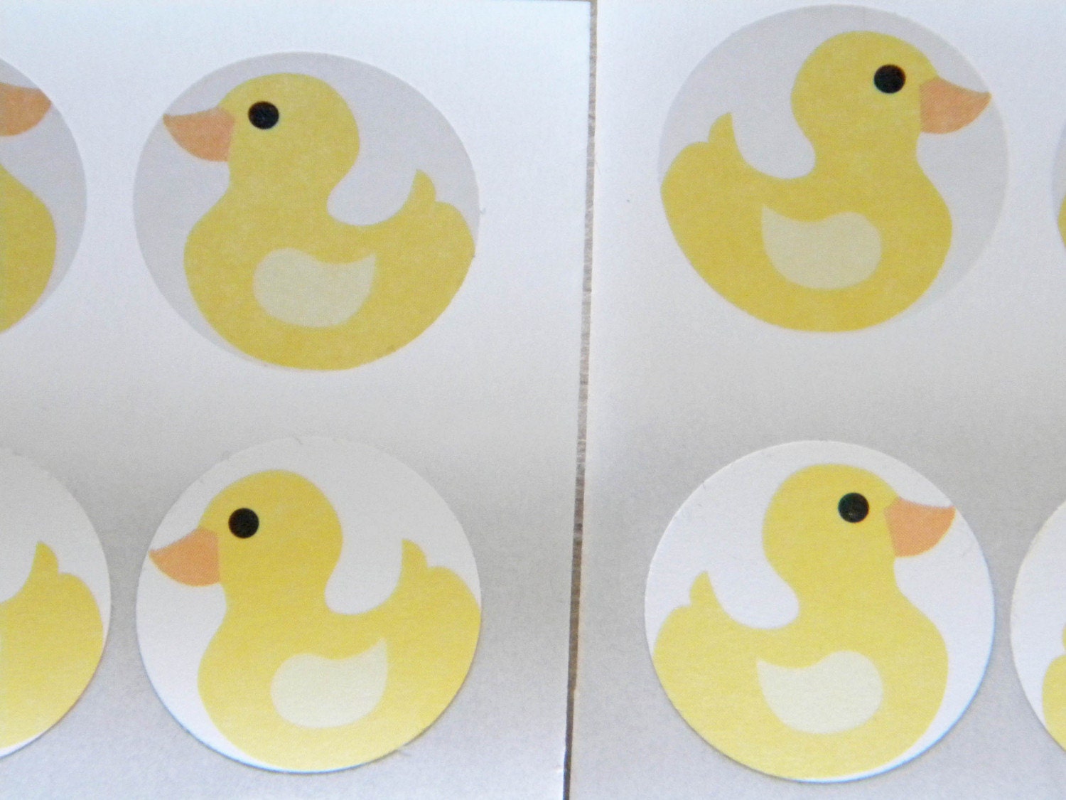 Rubber Duck Party Favor Stickers Seals Set of 24