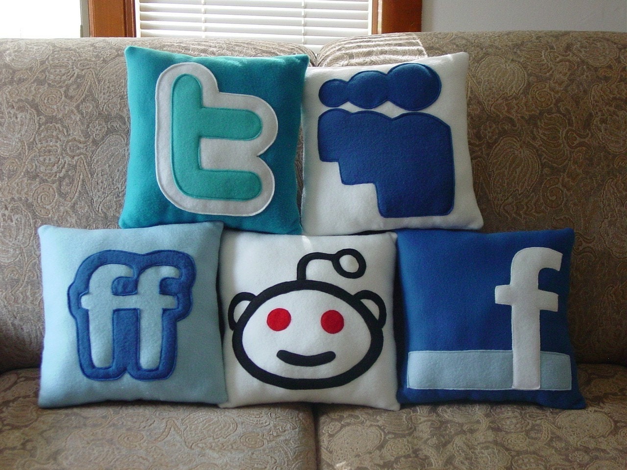 Facebook Icon Pillow