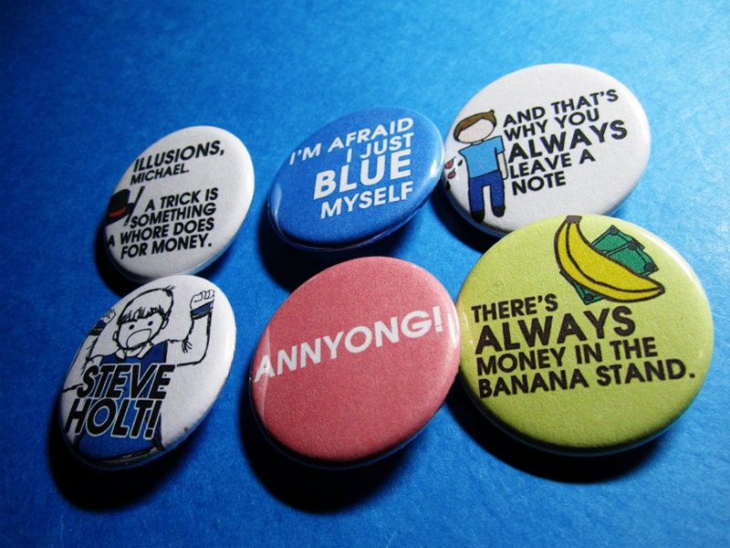 Arrested Development Pinback Button Set