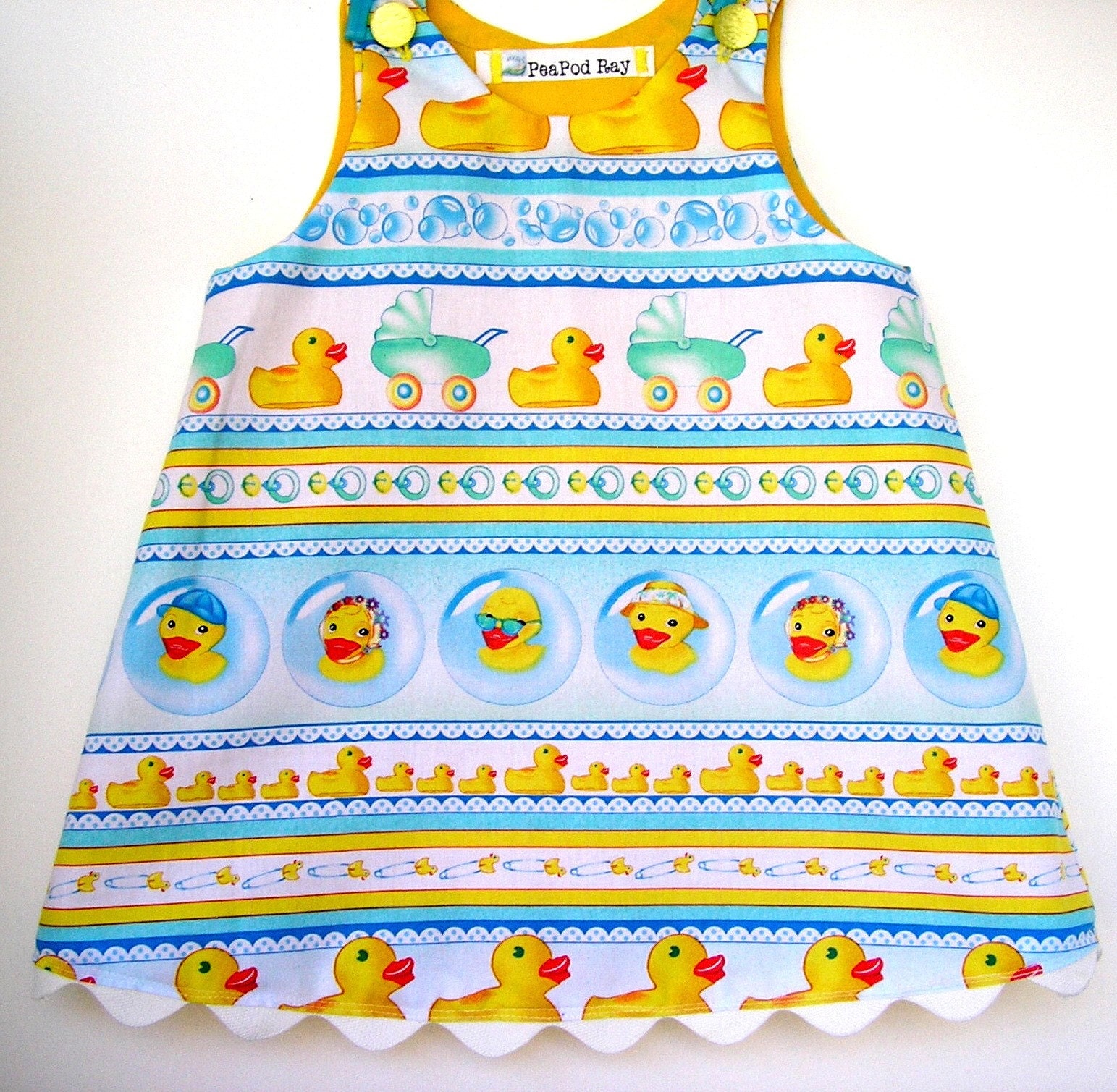Rubber Ducky A-line Dress- Infant Medium - 1T