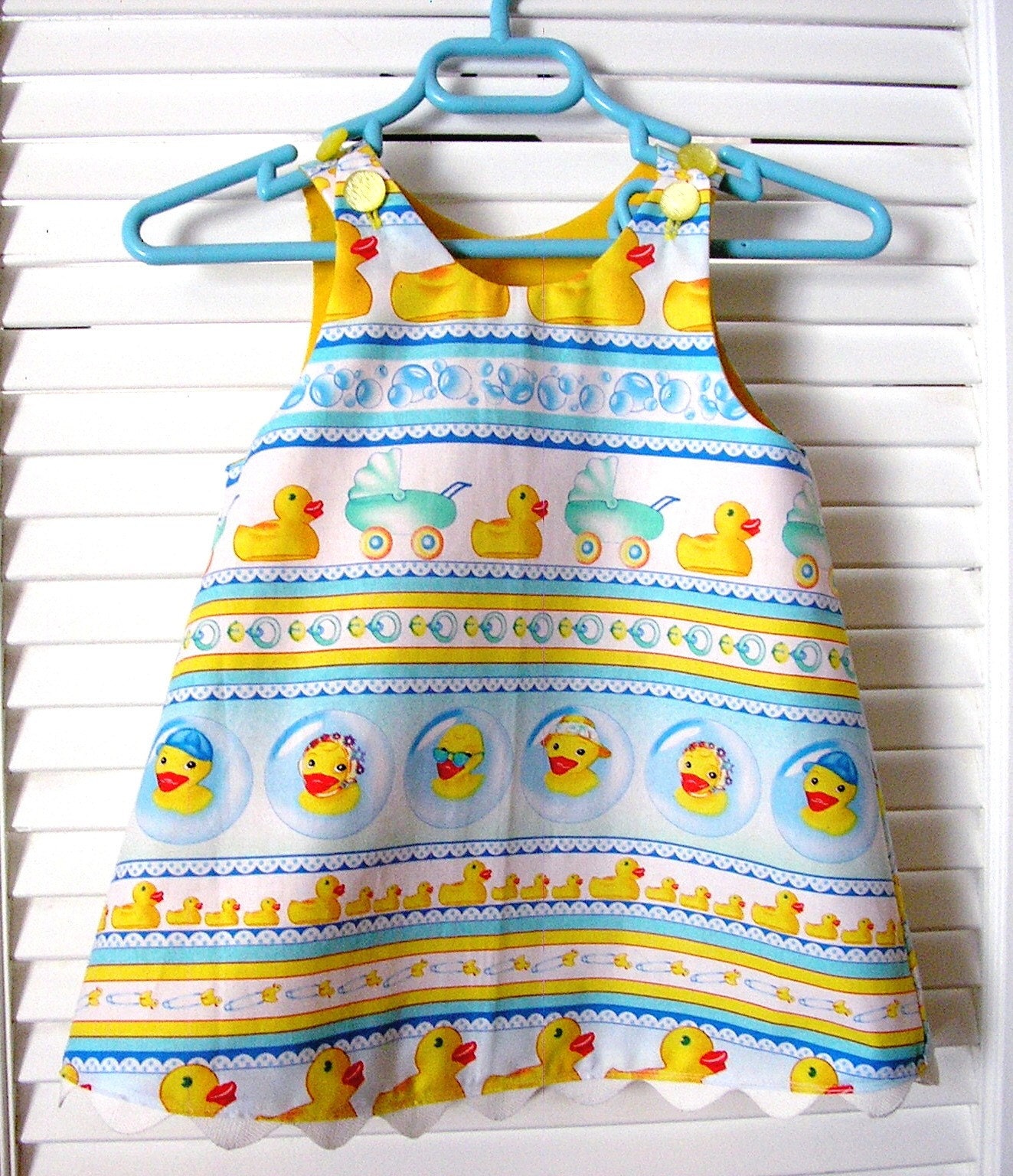 Rubber Ducky A-line Dress- Infant Medium - 1T