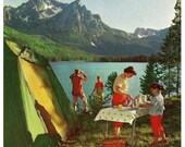 The American Family on Vacation digital vintage print from 1940