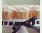 Shabby Chic Holiday Home - Mini Cakes 8x8 Photograph - food photography winter white cupcakes kitchen decor