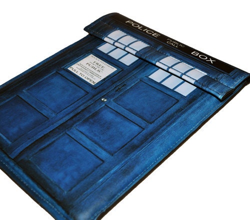 iPad Case British Blue Police Box  Fits iPad 1 iPad 2