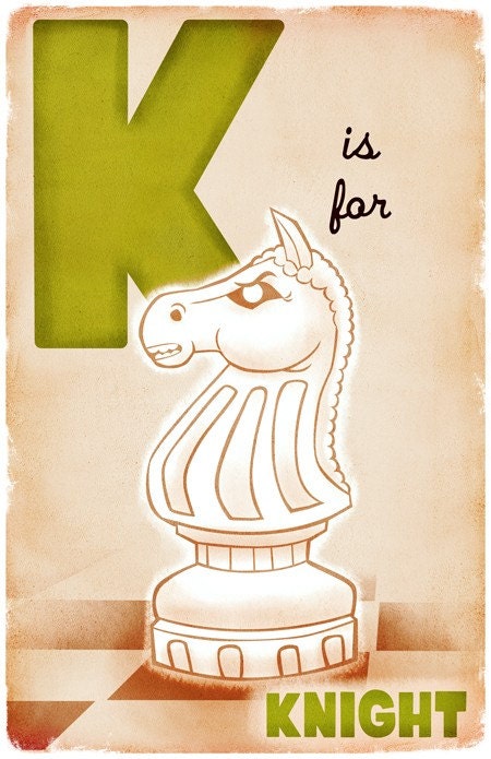 K is for Knight - 11x17