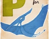 P is for Pterodactyl - 11x17