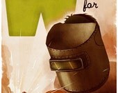 W is for Welder - 11x17