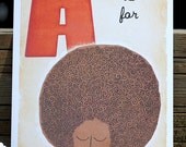 A is for Afro - 4x6
