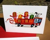 Firetruck Birthday Card
