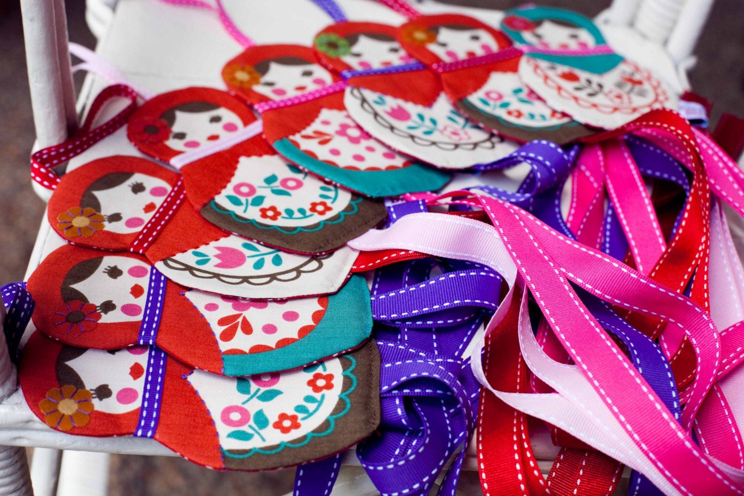 Babushka Doll Hair Clip Holders