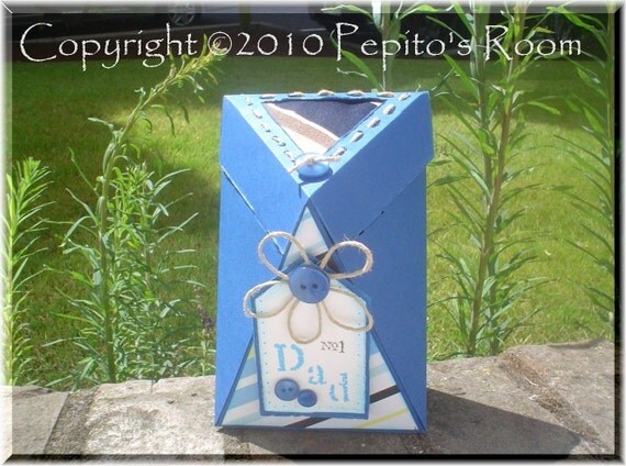 PRB06 Three Point Box Printable Template SVG / No Ink Printable PDF - Triangular Box - PR Il_570xn