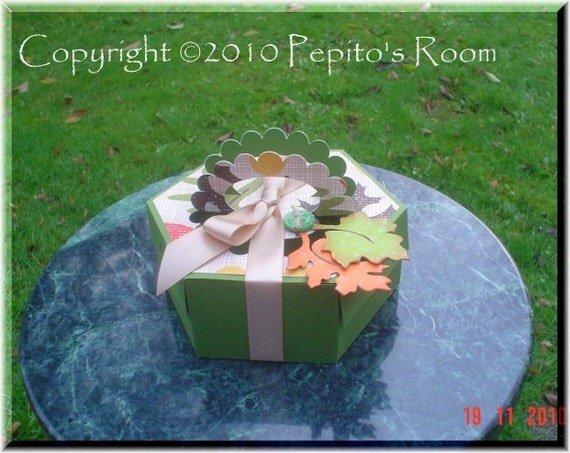 PRB09 Box With A View Template SVG / No Ink Printable PDF - Hexagonal Box - PR Il_570xn