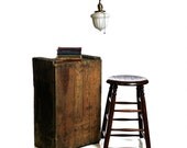 Antique Deco Pendant Light, Acorn Shade Electric Ceiling Fixture