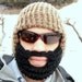 tan tweed bearded lumberjack hat
