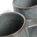 Set of 4 -16 oz Handmade Ceramic Mugs -- Slate Grey -- Hand crafted pottery for tea, cocoa or coffee