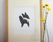 January Little Fox Illustration - Free US Shipping