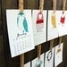 Sale 2013 Illustrated Owl Calendar with Display Easel
