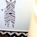 Zebra Reusable Fabric Wall Decal - Large Wall Sticker