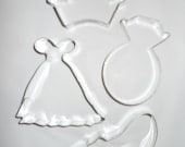Dress a Princess set Cookie Cutter, Dress, Ring, Shoe, Crown Tiara