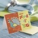 Kids Wee Tidings-12 mini note cards w/ envelopes packaged in a glass jar