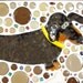 Mosaic Dachshund Dog Wall Art "Tail Chasers"