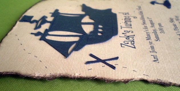 Pirate Party Invitation - Treasure Map