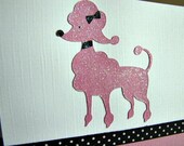 Pink Poodle Party Invitation - Fifi