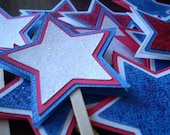 Star Cupcake Toppers - Customize the Colors