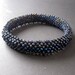The Basilisk Purplish Beadwork Bangle