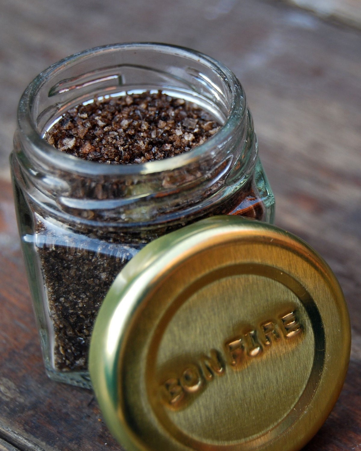 CARNIVORE KIT: 7 hand-stamped magnetic jars filled with ORGANIC seasonings for him. Holiday gift idea for Dad...