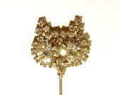 Rhinestone Owl Stick Pin - Awesome