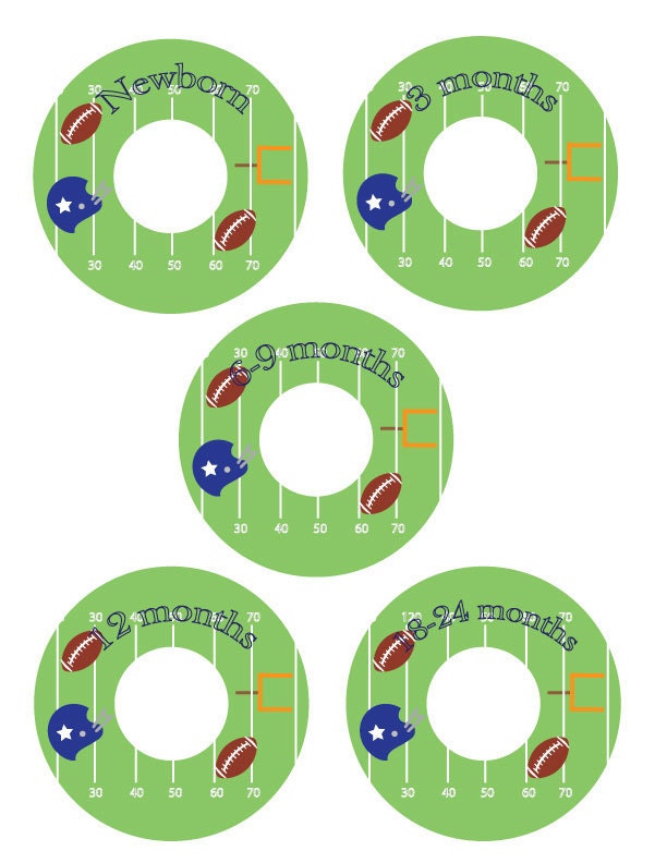 Baby Closet Dividers--FOOTBALL