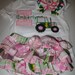 John Deere Ruffle Diaper Booty Cover AND Matching Appliqued Tank Top OR Onesie 0-24m