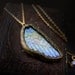 l'aile glorieuse - Iridescent Stained Glass Wing Necklace