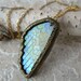 l'aile glorieuse - Iridescent Stained Glass Wing Necklace