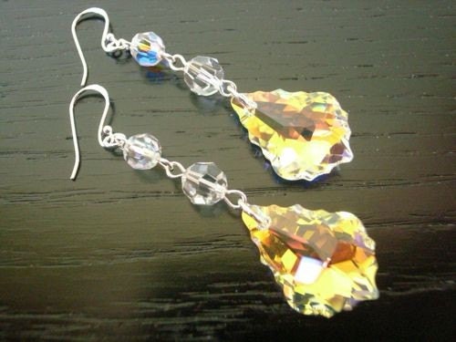 Baroque with Rounds Dangle Earrings