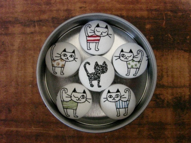 Colorful Cat Magnets