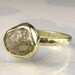 Natural Rough Diamond Ring - 18k and 14k Gold