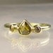 Rose Cut Diamond Engagement Ring - 18k and 14k Yellow Gold