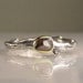 Rose Cut Cognac Diamond Twig Ring - 18k Gold and Sterling