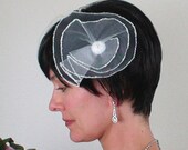 SALE - Art Deco Beaded Swirl - bridal or special occasion