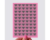 Pink Triangle Geometry Print Greeting Card