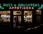 Russ & Daughters (5x7 Photo Print of Vintage New York City Neon)