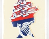 Royal Standard Queens Head A3 Jubilee Print