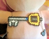 Kingdom Hearts Keyblade pixel perler necklace featured image